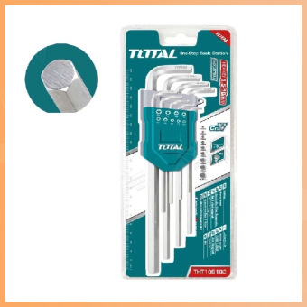 Bộ lục giác đầu bằng 1.5-10mm 9 chi tiết Total