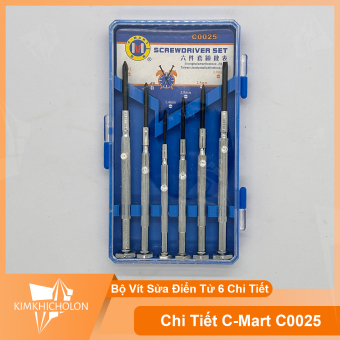 Bộ Vít Sửa Điện Tử 6 Chi Tiết C-Mart C0025