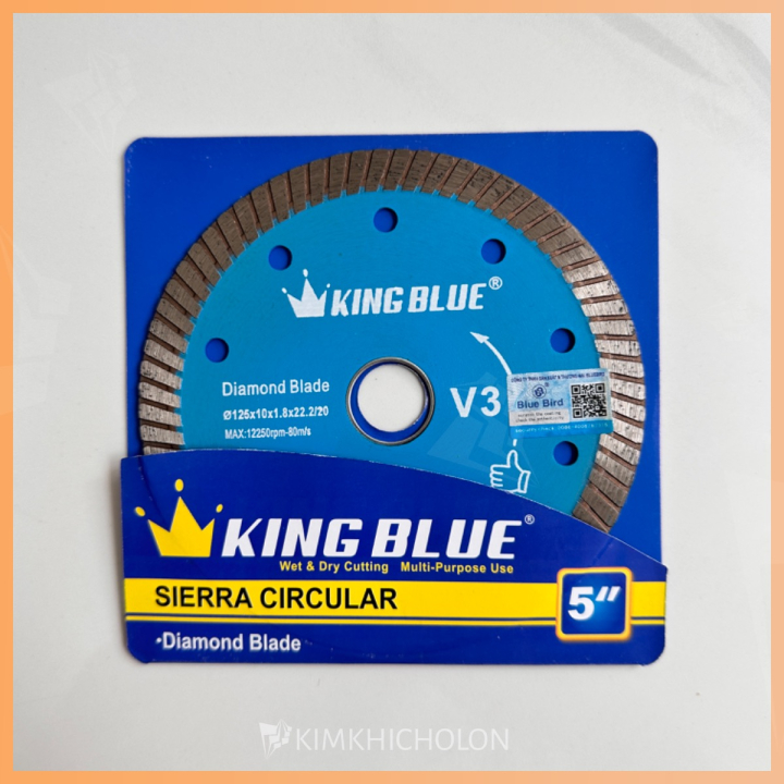 Lưỡi Cắt Gạch Đa Năng King Blue V3-125x10x1.8