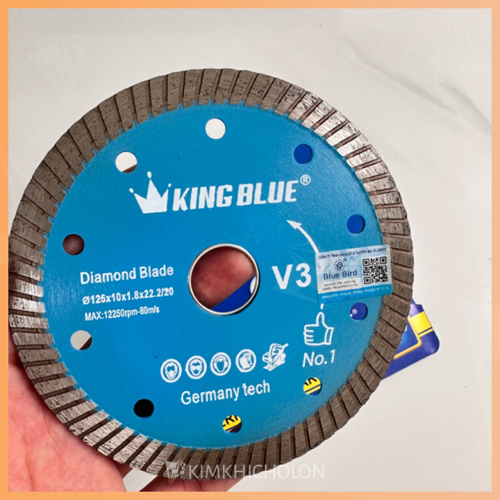 Lưỡi Cắt Gạch Đa Năng King Blue V3-125x10x1.8