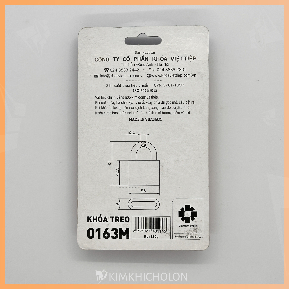 Ổ Khóa Cửa Việt Tiệp [Chính Hãng] - KimKhiChoLon.com