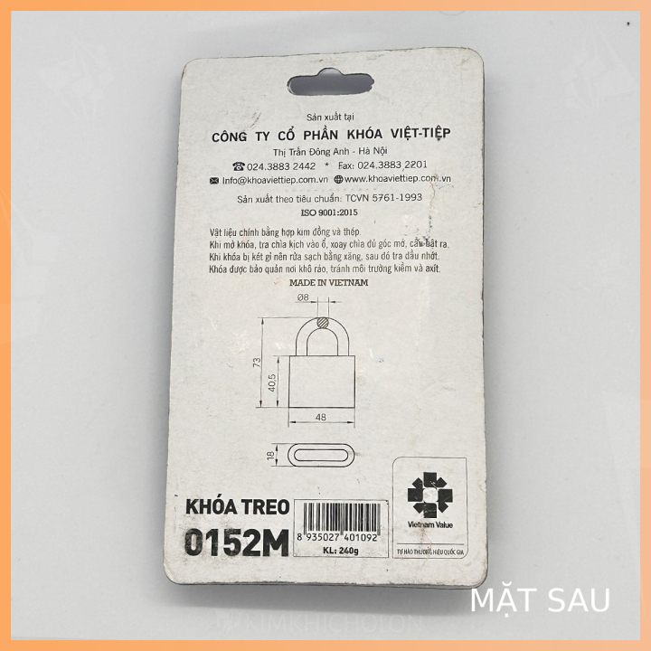 Ổ Khóa Cửa Việt Tiệp [Chính Hãng] - KimKhiChoLon.com